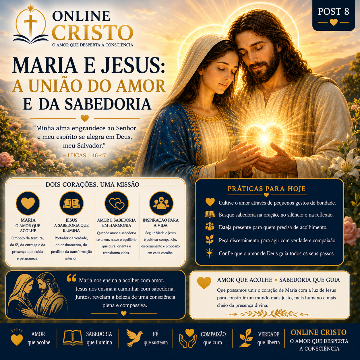 MARIA E JESUS: A UNIÃO DO AMOR E DA SABEDORIA