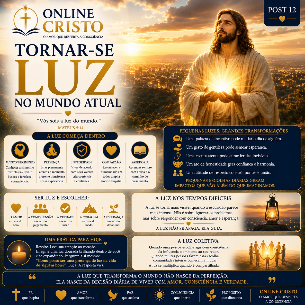 TORNAR-SE LUZ NO MUNDO ATUAL