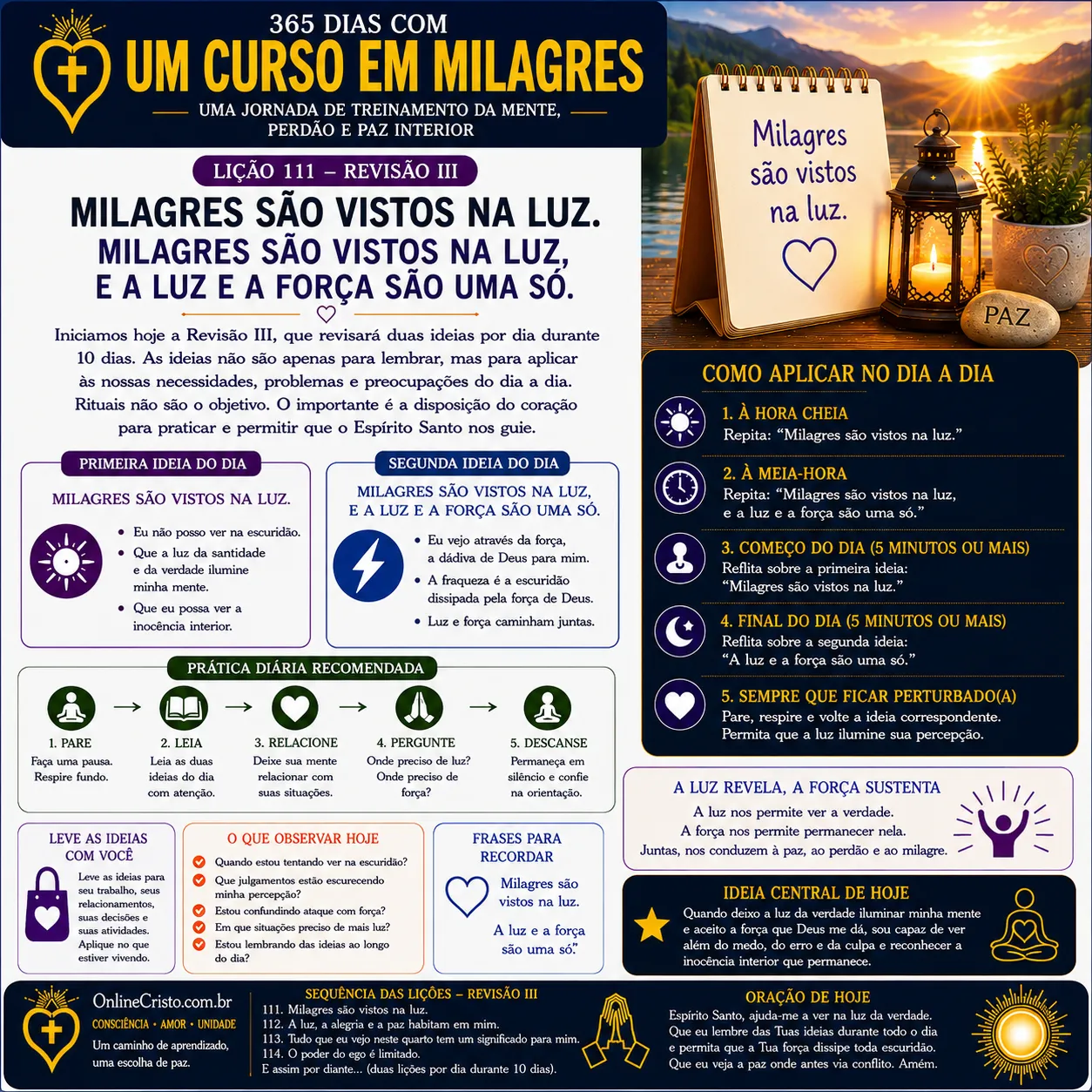 LIÇÃO 111 — REVISÃO III 1 LIÇÃO 111 — REVISÃO III