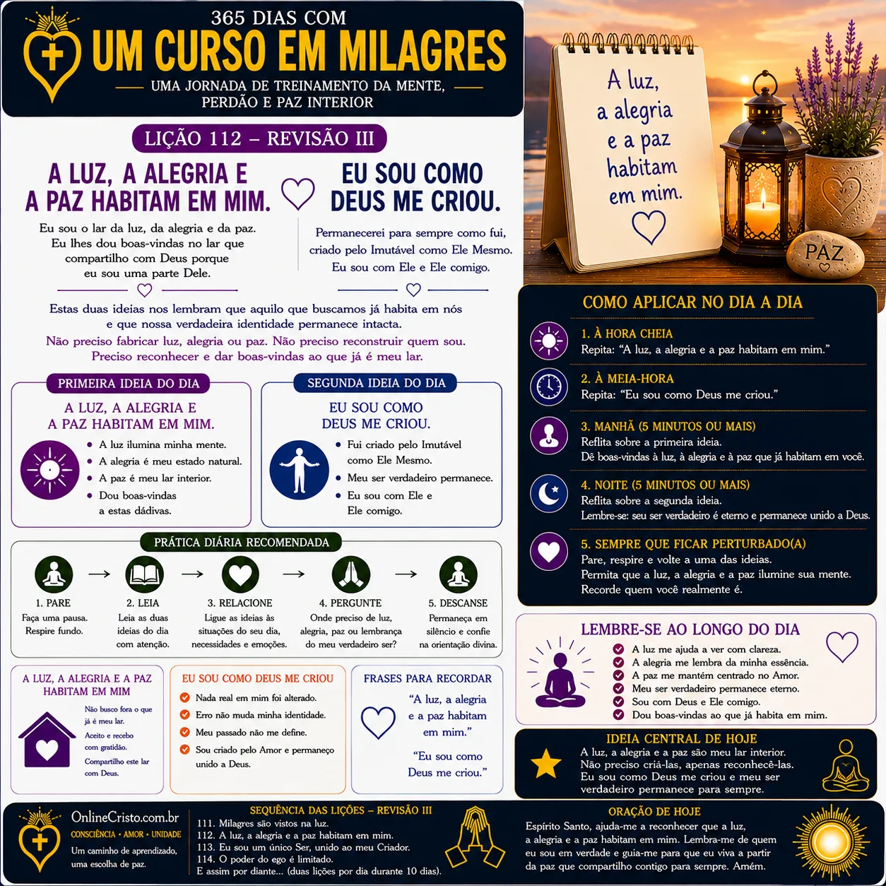 LIÇÃO 112 — REVISÃO III