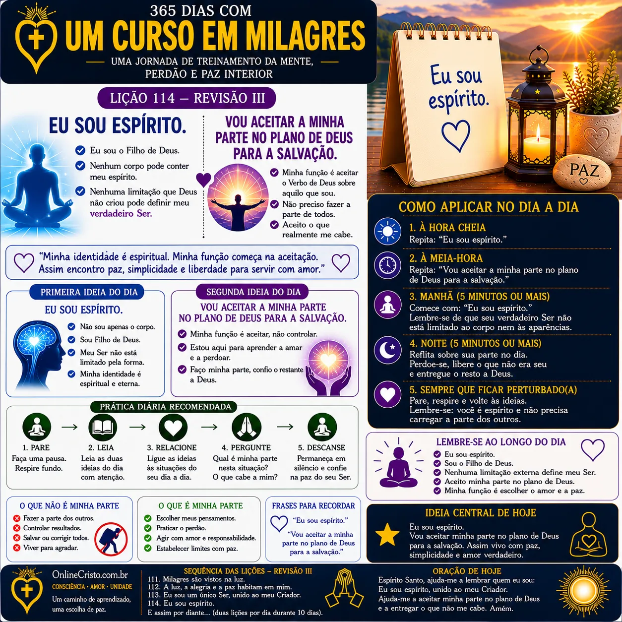 LIÇÃO 114 — REVISÃO III