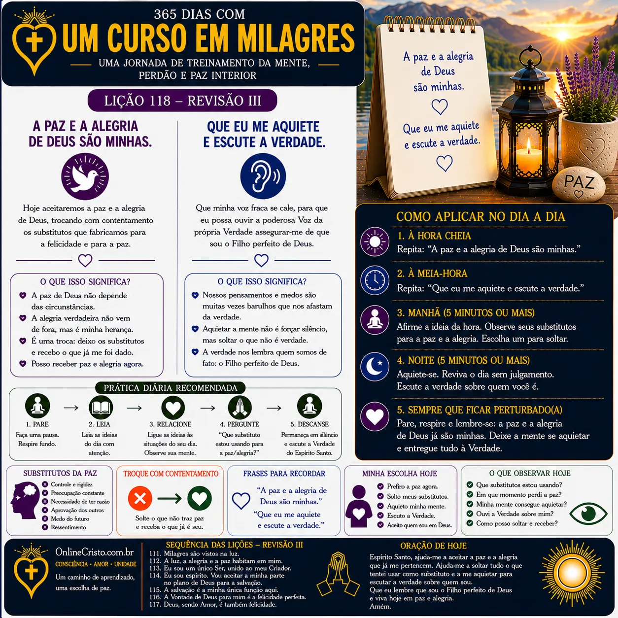 LIÇÃO 118 — REVISÃO III 10 LIÇÃO 118 — REVISÃO III