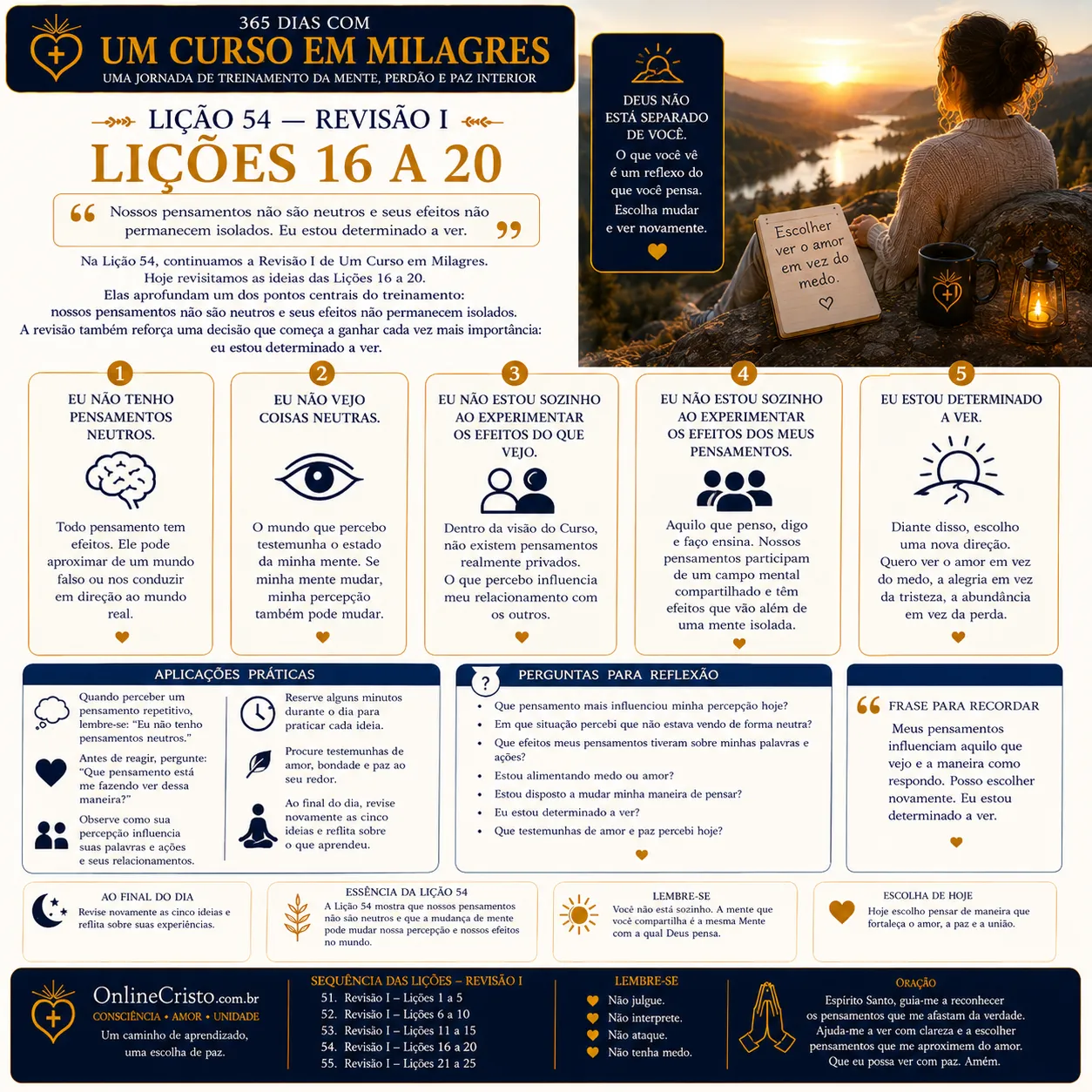 LIÇÃO 54 — REVISÃO I: LIÇÕES 16 A 20