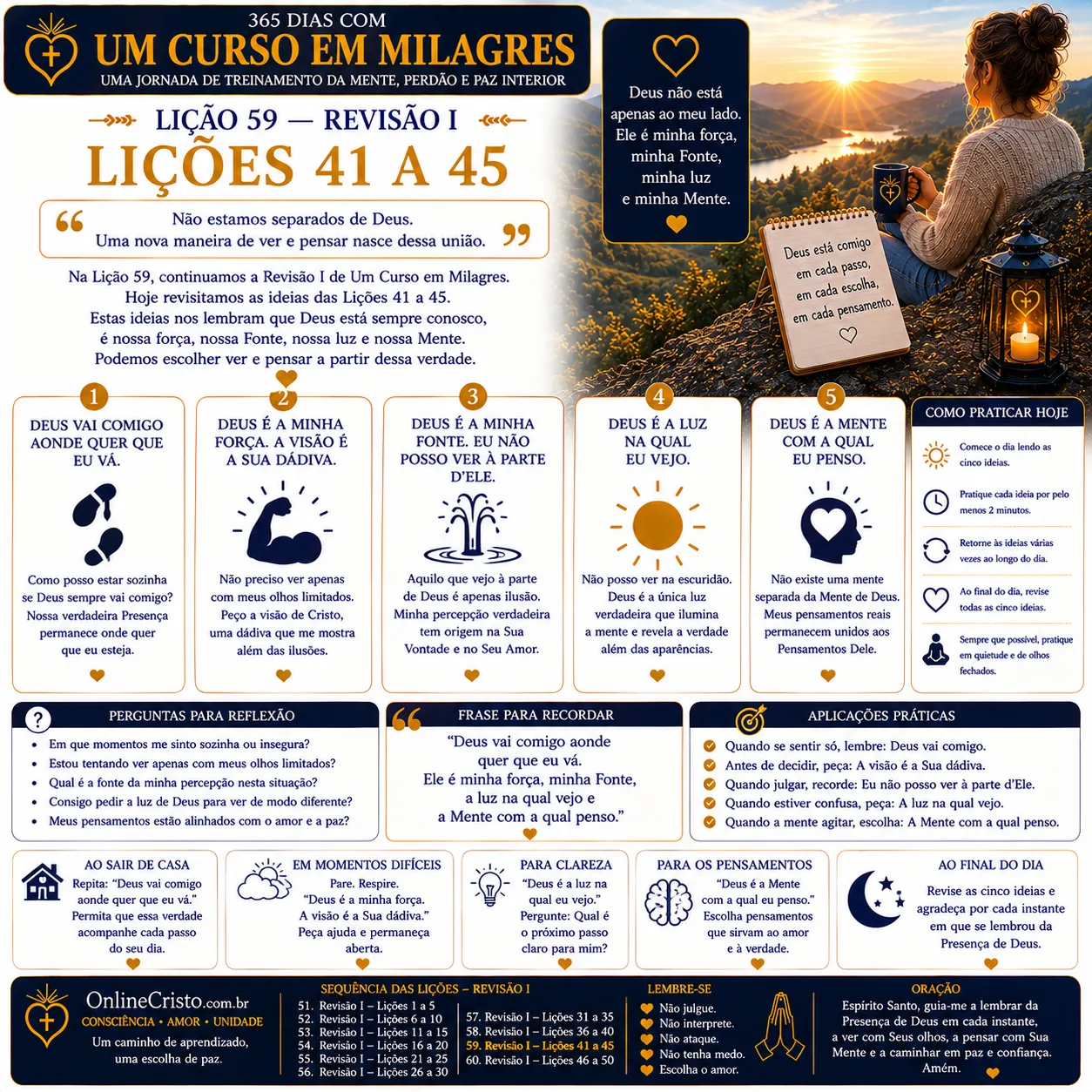 LIÇÃO 59 — REVISÃO I: LIÇÕES 41 A 45