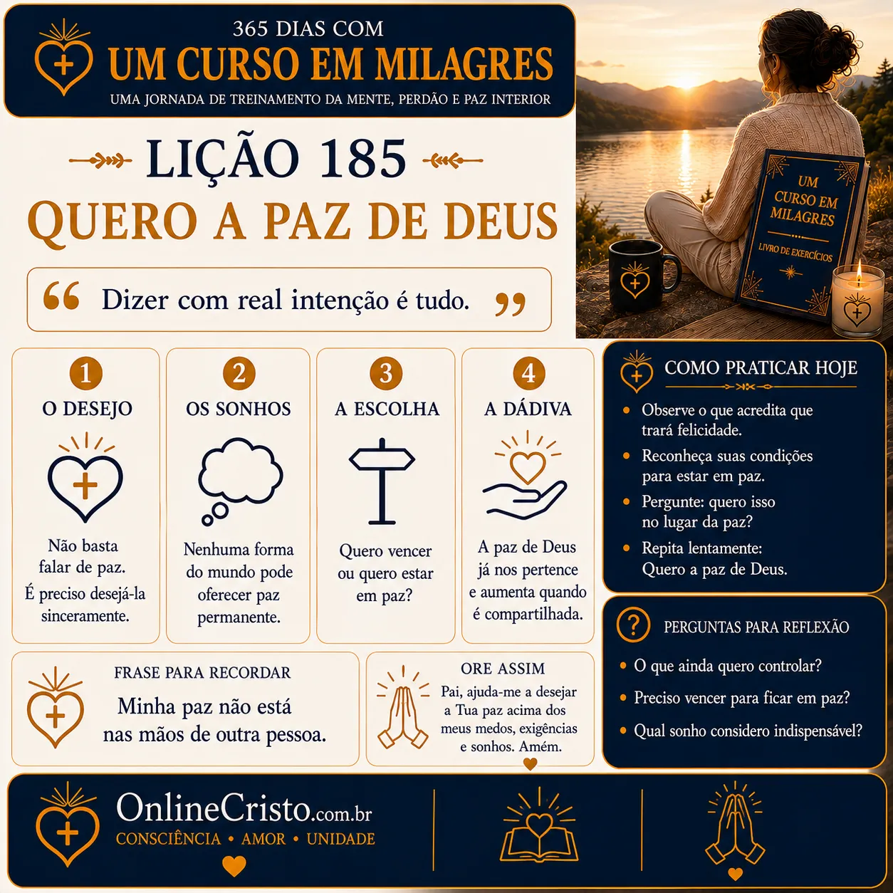 LIÇÃO 185 — QUERO A PAZ DE DEUS