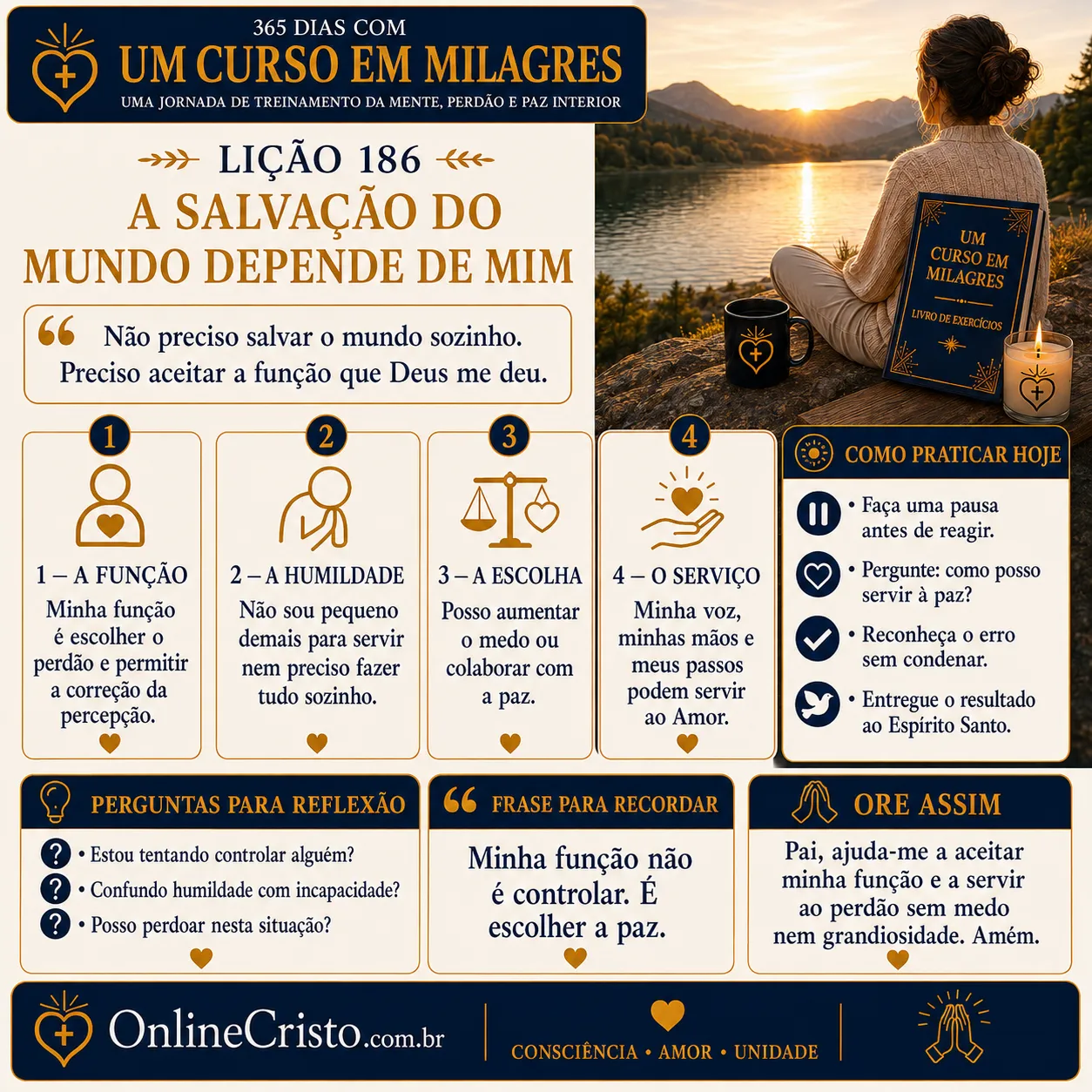 LIÇÃO 186 — A SALVAÇÃO DO MUNDO DEPENDE DE MIM