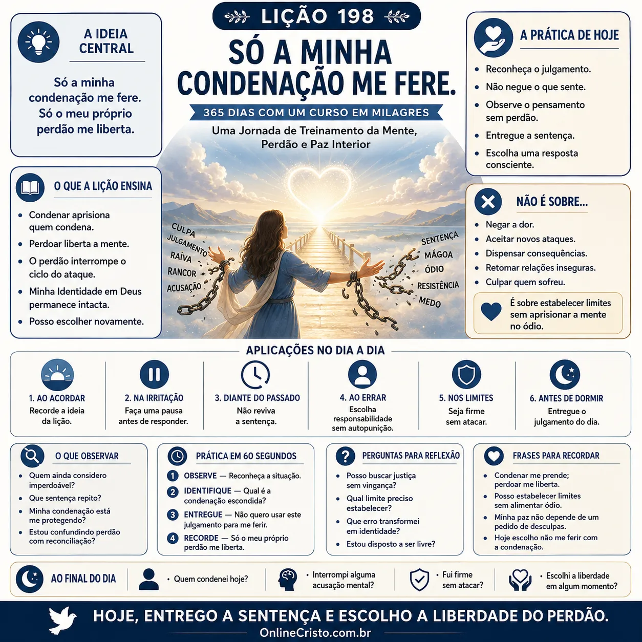 LIÇÃO 198 — SÓ A MINHA CONDENAÇÃO ME FERE 9 LIÇÃO 198 — SÓ A MINHA CONDENAÇÃO ME FERE