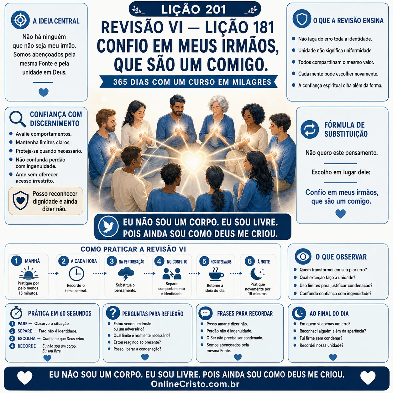 LIÇÃO 201 — REVISÃO DA LIÇÃO 181