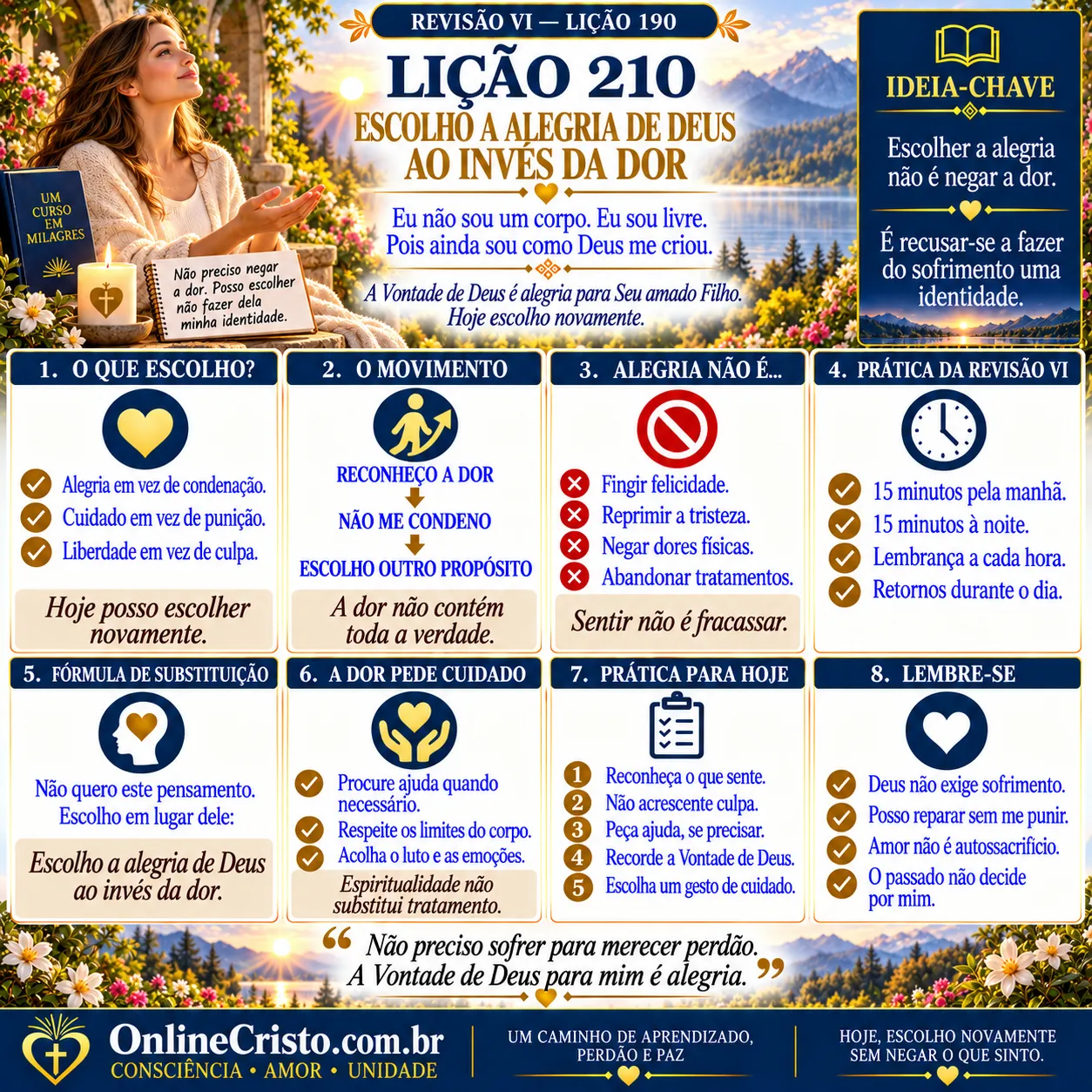 LIÇÃO 210 — REVISÃO DA LIÇÃO 190