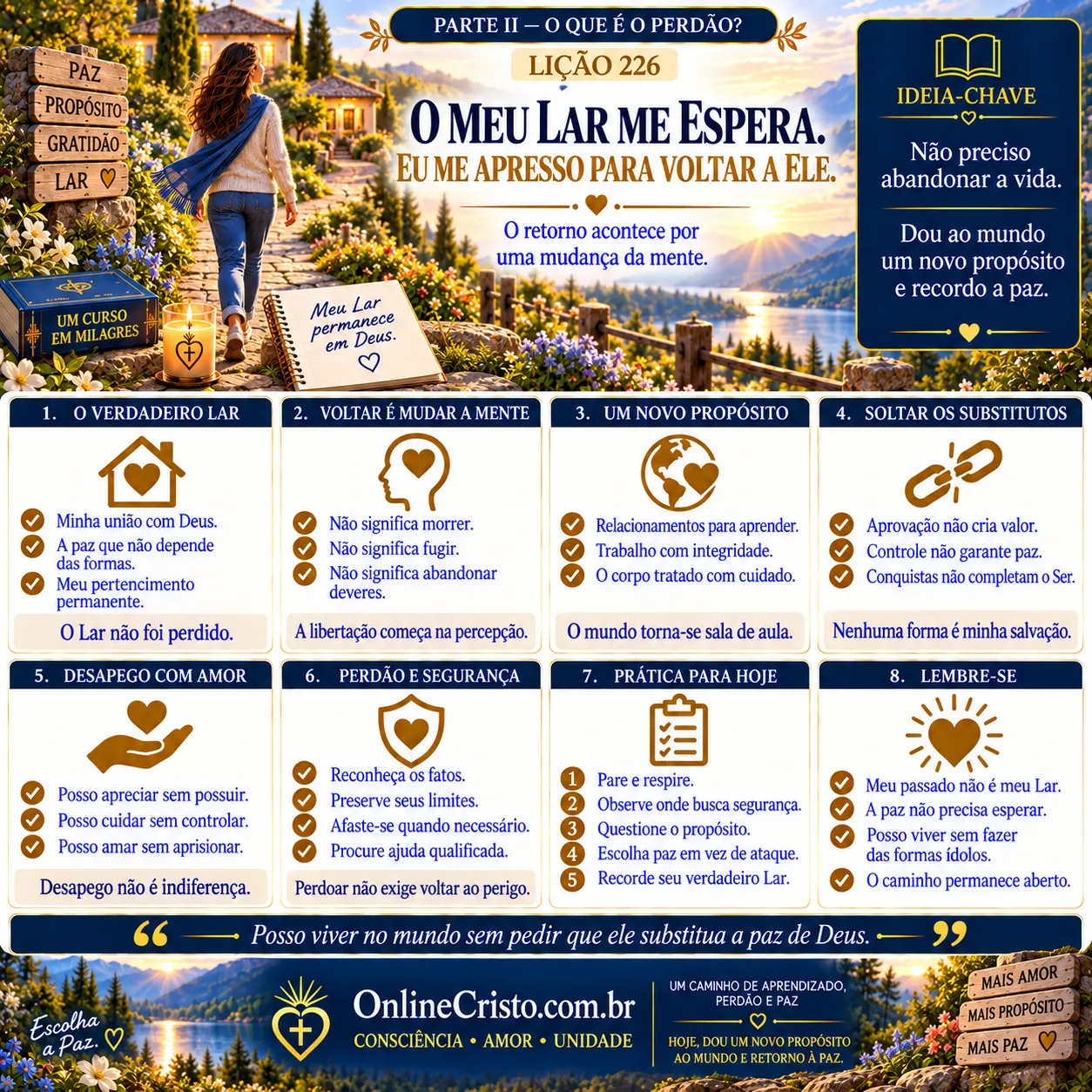 LIÇÃO 226 — O MEU LAR ME ESPERA. EU ME APRESSO PARA VOLTAR A ELE. 7 LIÇÃO 226 — O MEU LAR ME ESPERA. EU ME APRESSO PARA VOLTAR A ELE.